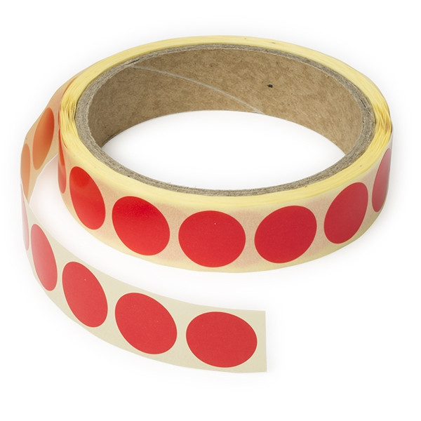 Marking dots Ø18mm (red) | 123ink | 1,000 stickers 300800 - 1