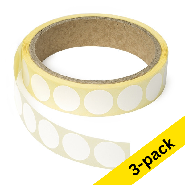 Marking dots Ø18mm (white) | 123ink | 3,000 stickers 035236 - 1