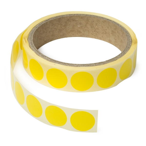 Marking dots Ø18mm (yellow) | 123ink | 1,000 stickers 300796 - 1
