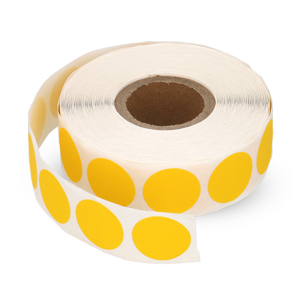 Marking dots Ø18mm (yellow) | 123ink | 1,000 stickers 300796 - 1