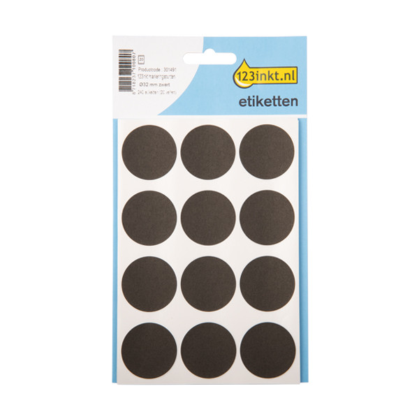 Marking dots Ø32mm (black) | 123ink | 240 stickers 301491 - 1
