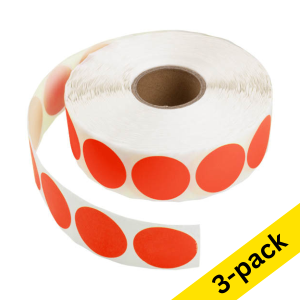 Marking dots Ø35mm (red) | 123ink | 3,000 stickers 303004 - 1