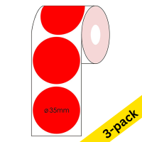 Marking dots Ø35mm (red) | 123ink | 6,000 stickers