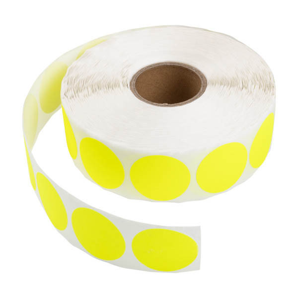 Marking dots Ø35mm (yellow) | 123ink | 1,000 stickers 302992 - 1