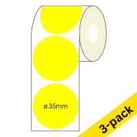 Marking dots Ø35mm (yellow) | 123ink | 6,000 stickers