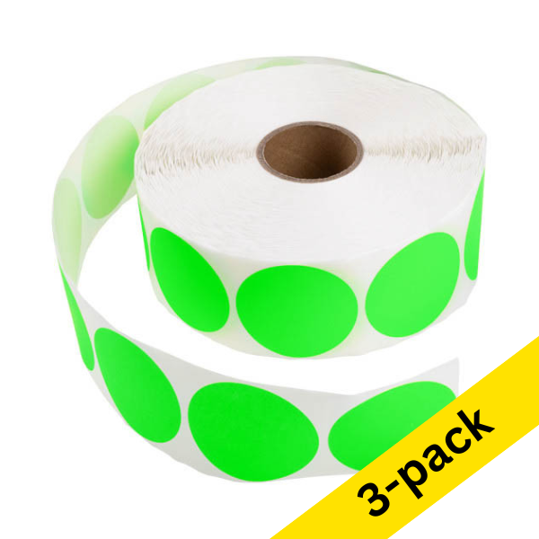 Marking dots Ø50mm (green) | 123ink | 3,000 stickers 303010 - 1