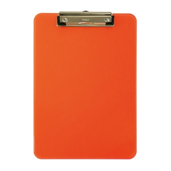 A4 clipboard (transparent neon orange) | Maul 402205 - 1