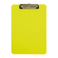 A4 clipboard (transparent neon yellow) | Maul 402203