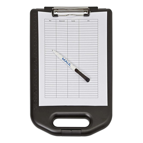 A4 clipboard with large storage compartment (black) | Maul 402170 - 2