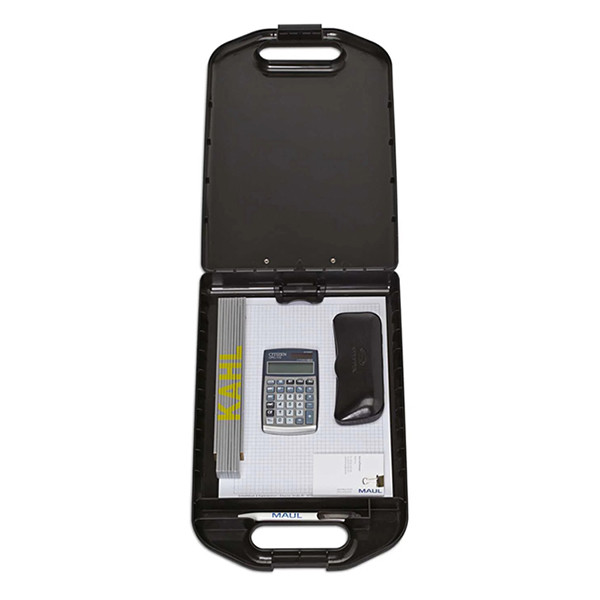 A4 clipboard with large storage compartment (black) | Maul 402170 - 4