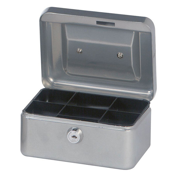 Cash box (steel, 15.2 x 12.5 x 8.1cm) | Maul | silver 402104 - 1