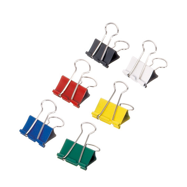 Foldback clip 32mm | assorted colours | Maul | 12-pack 402486 - 1