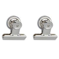 Foldback clip with magnet 50mm | silver | Maul | 2-pack 402053