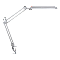 LED desk lamp with clamp | MAULatlantic | silver 402536