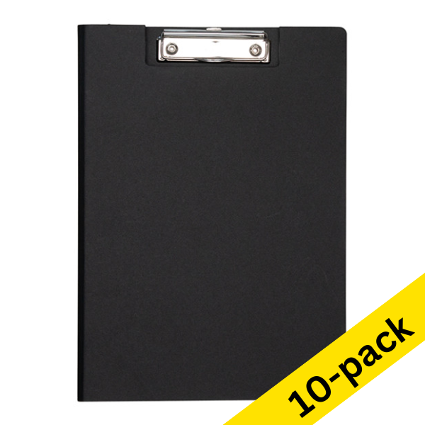 Maul MAULbalance black A4 portrait clipboard with cover (10-pack) 424882 - 1