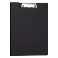 Maul MAULbalance black A4 portrait clipboard with cover 424871