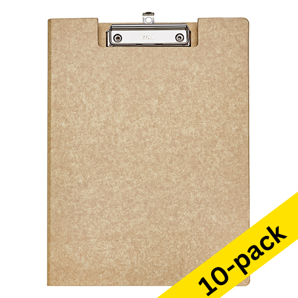Maul MAULbalance wood grain A4 portrait clipboard with cover (10-pack)  424885 - 1