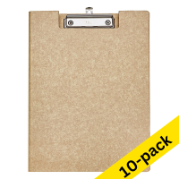 Maul MAULbalance wood grain A4 portrait clipboard with cover (10-pack)
