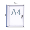Maul MAULextraslim aluminium interior display case 1 x A4 6820108 402391