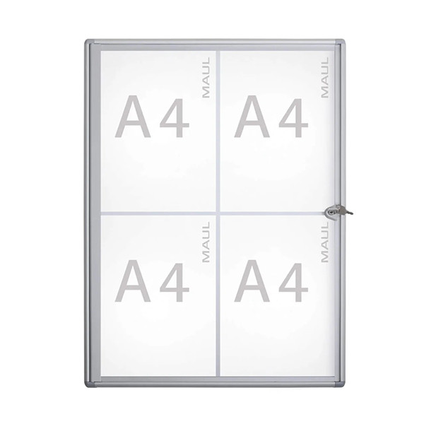 Maul MAULextraslim aluminium interior display case 4 x A4 6820408 402394 - 1