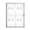 Maul MAULextraslim aluminium interior display case 4 x A4 402394 - 1