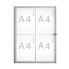 Maul MAULextraslim aluminium interior display case 4 x A4 6820408 402394