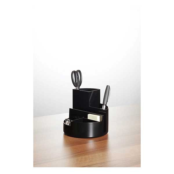 Maul MAULroundbox recycled black desk organiser 4117690.ECO 402431 - 3