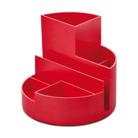 Maul MAULroundbox recycled red desk organiser 402429