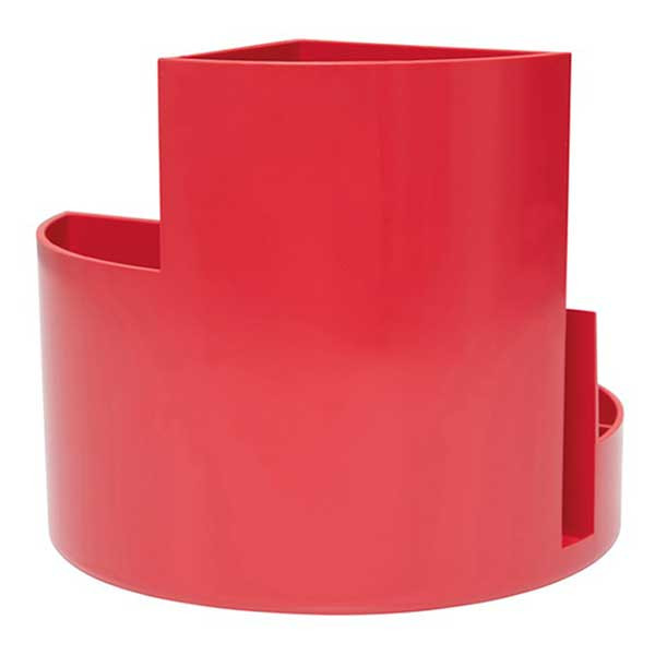 Maul MAULroundbox recycled red desk organiser 402429 - 2