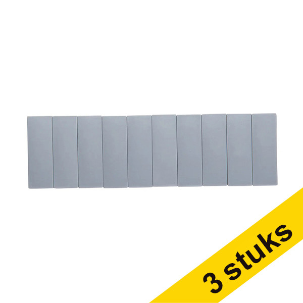 Maul MAULsolid magnets rectangle 54mm x 19mm grey (10 x 3-pack)  424863 - 1