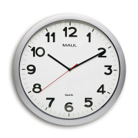 Maul MAULstep grey plastic wall clock with white dial (Ø 40cm) 9054195 402499