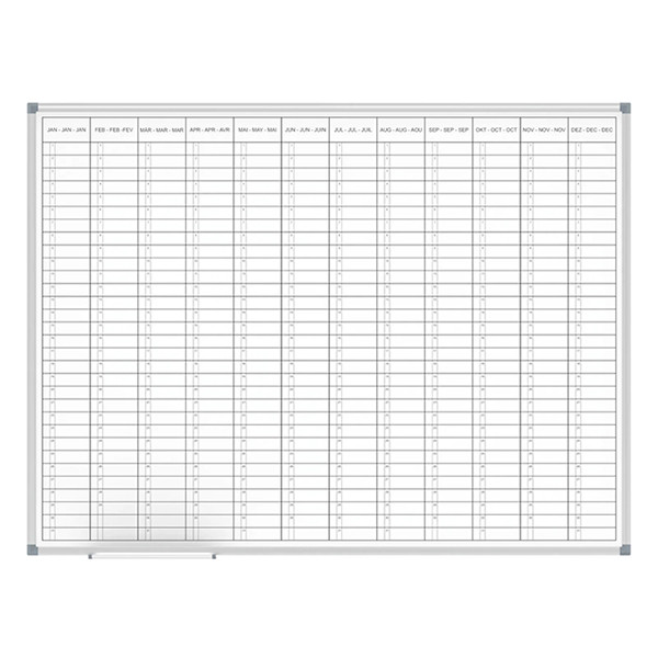 Magentic annual planner 90 x 120cm (1 x 12 months) | Maul 402387 - 1