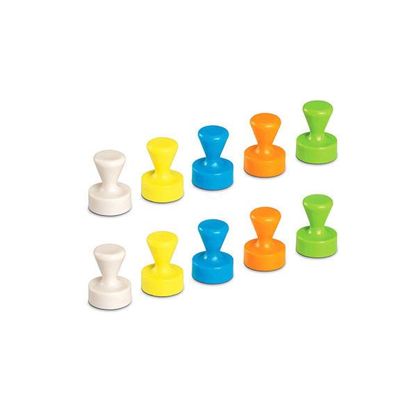 Neodymium cone magnets | assorted colours | Maul | 10-pack 402184 - 1