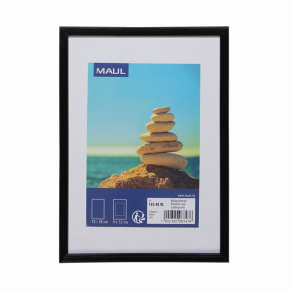 Photo frame | 13 x 18cm | Maul black plastic 424854 - 1