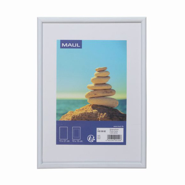 Photo frame | 15 x 21cm | Maul white plastic 424855 - 1