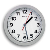 Wall clock with white dial | grey plastic | Maul MAULstep | Ø 20cm 402496 - 1