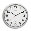 Wall clock with white dial | grey plastic | Maul MAULstep | Ø 40cm
