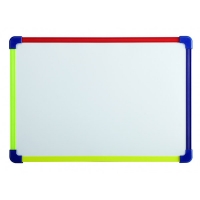 Whiteboard 28 x 40cm magnetic with colourful edges | Maul 402157