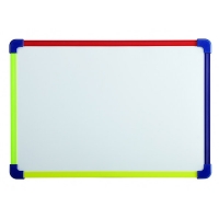 Whiteboard 35 x 25cm with colourful frame | Maul 402156