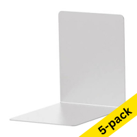 Maul aluminium bookends, 10cm x 10cm x 8cm (5 x 2-pack)