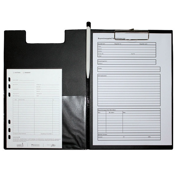 Maul black A4 portrait clipboard with cover 2339290 402136 - 1