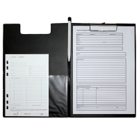 Maul black A4 portrait clipboard with cover 2339290 402136
