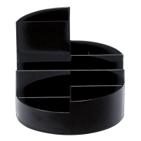 Maul black roundbox desk organiser 4117690 402119