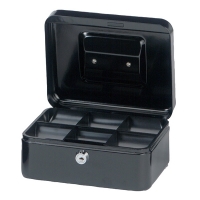 Maul black steel cash box, 20cm x 17cm x 9cm 5610290 402009