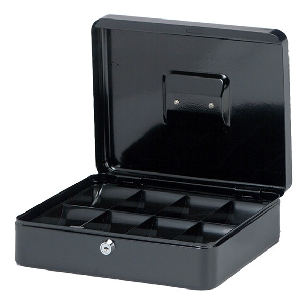 Maul black steel cash box (30cm x 24.5cm x 9cm) 5611490 402011 - 1