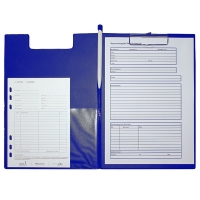 Maul blue A4 clipboard with cover 2339237 402138