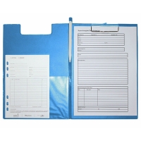 Maul light blue A4 portrait clipboard with cover 2339234 402139