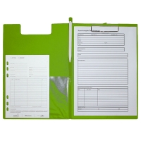 Maul light green A4 portrait clipboard with cover 2339254 402143