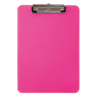 Maul neon pink A4 portrait plastic clipboard 2340621 402342