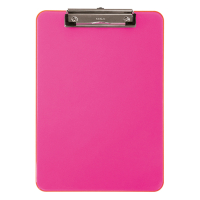 Maul neon pink A4 portrait plastic clipboard (5-pack)